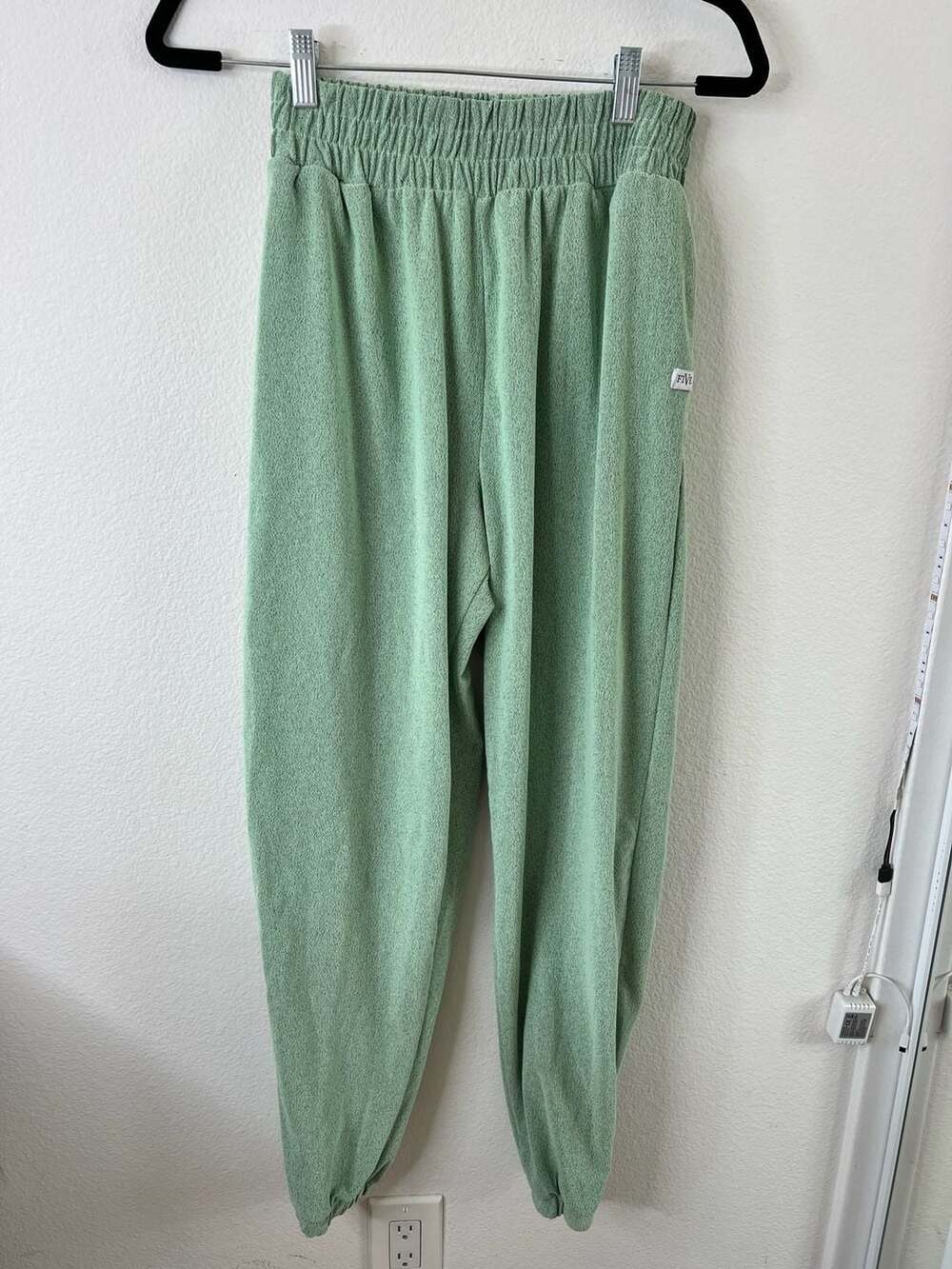 Five Dancewear Textured Lounge Jogger Pants in Mint Green
